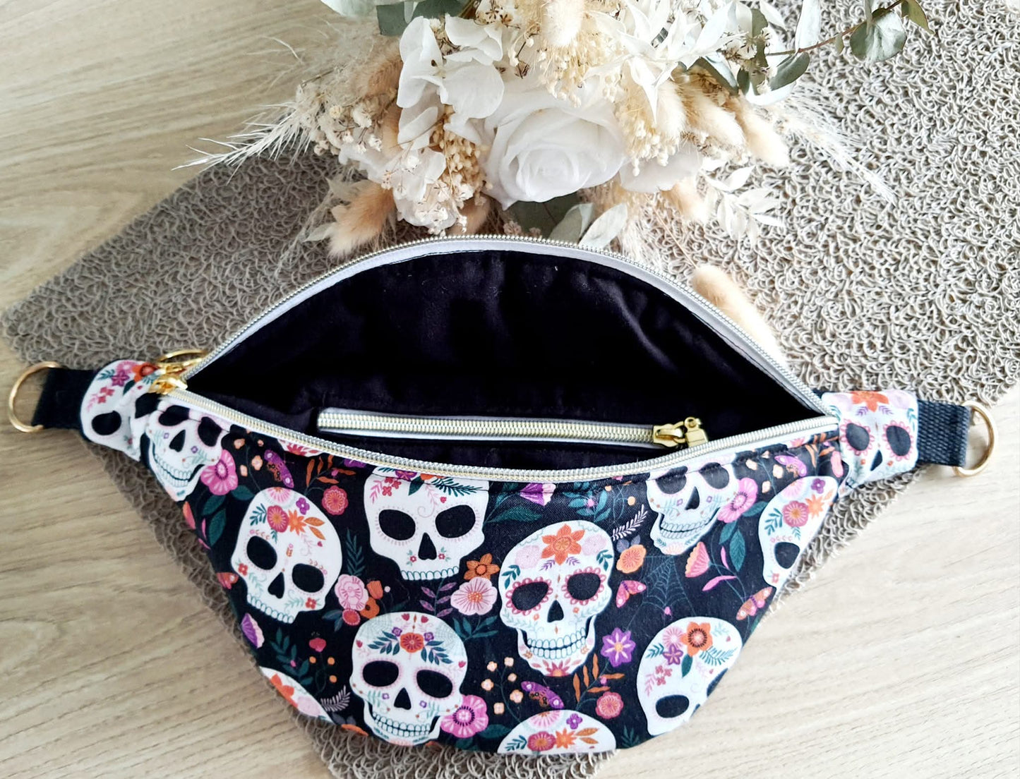 Sac banane tête de mort