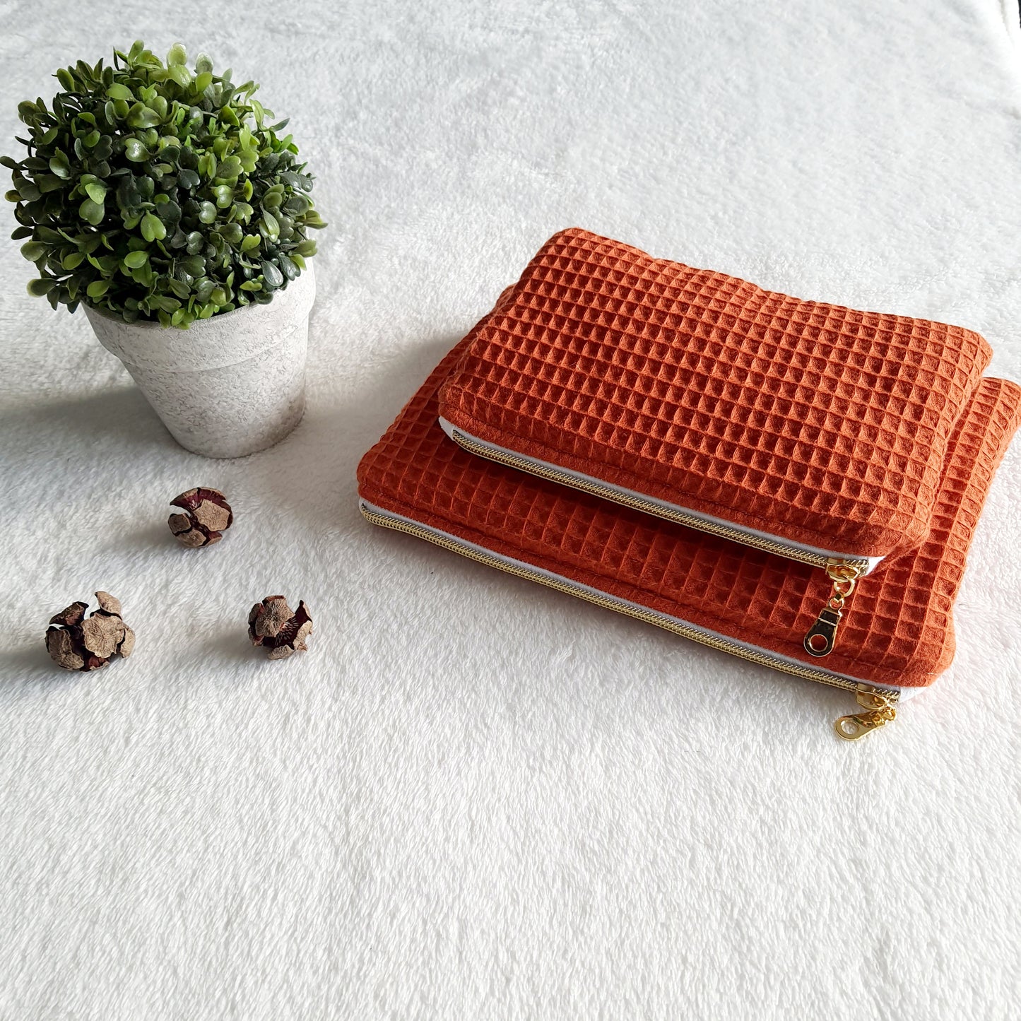 Pochette plate rouille