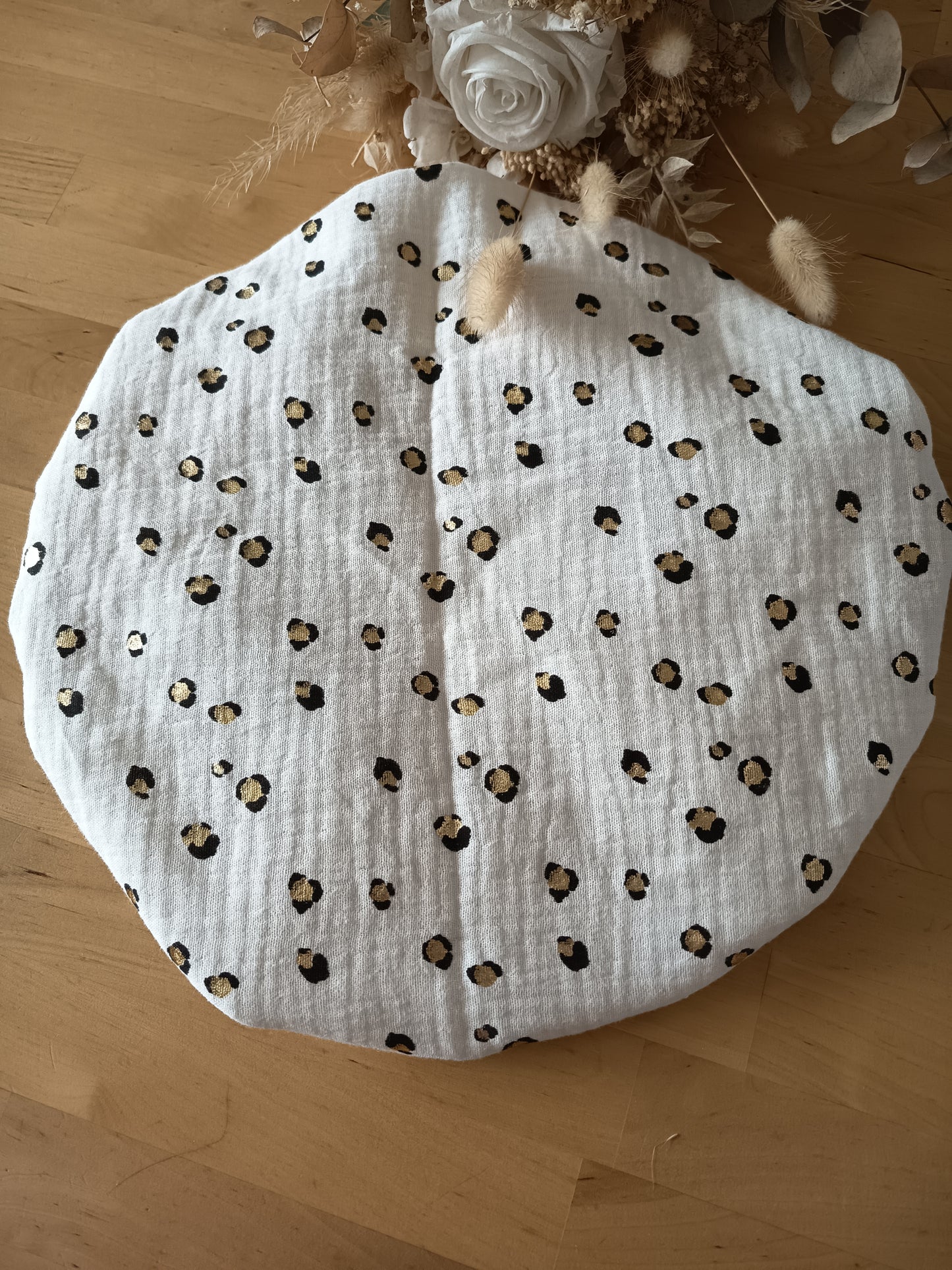 Bonnet de soin satin léopard